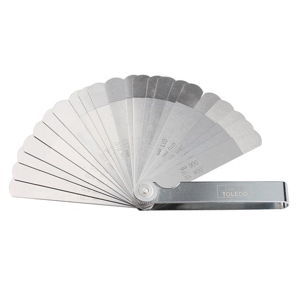 FEELER GAUGE - DUAL STRAIGHT 22 BLADE METRIC/IMPERIAL 0.102-0.686MM (0.004”– 0.686MM 0.027”)